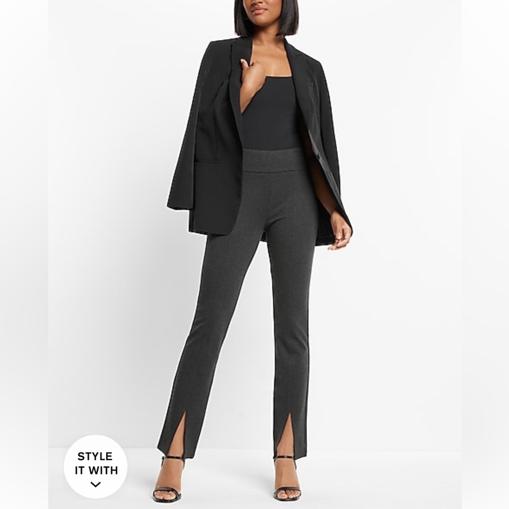 Express Columnist High Waisted Front Vent
Straight Pant